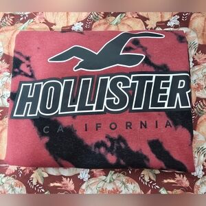 Hollister Red and Black Graphic Tee